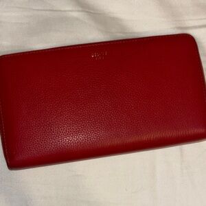 Celine Scarlet Leather Wallet